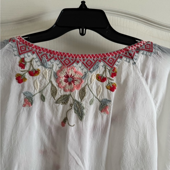 Johnny Was Grace White with Pink Floral Size Large - Picture 5 of 8